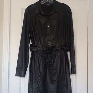 Coated Denim Dress